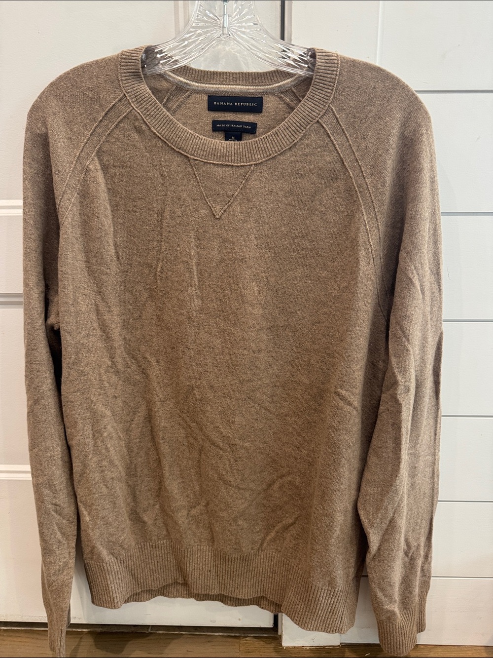 Banana Republic Men's Crewneck Sweater in Taupe Brown